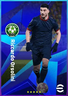 Riccardo Orsolini eFootball 2026 player card, 81 OVR RMF