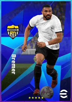 Bremer eFootball 2026 player card, 82 OVR CB
