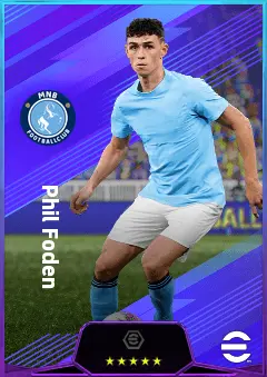Phil Foden eFootball 2026 player card, 83 OVR AMF