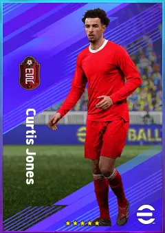 Curtis Jones eFootball 2026 player card, 81 OVR CMF