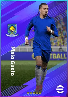 Malo Gusto eFootball 2026 player card, 81 OVR RB