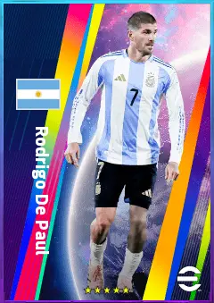 Rodrigo De Paul eFootball 2026 player card, 82 OVR CMF