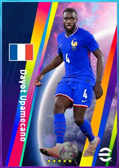 Dayot Upamecano eFootball 2026 player card, 83 OVR CB