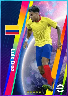 Luis Díaz eFootball 2026 player card, 82 OVR LMF