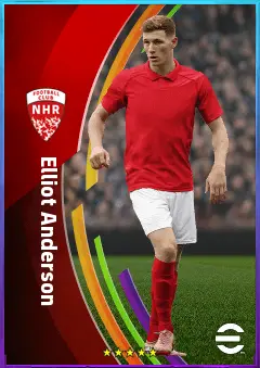 Elliot Anderson eFootball 2026 player card, 82 OVR CMF