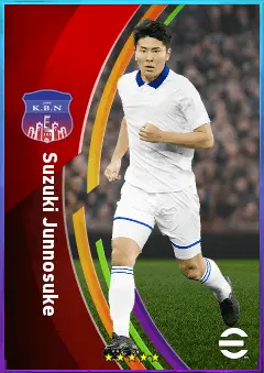 Suzuki Junnosuke eFootball 2026 player card, 80 OVR RB