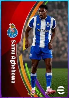 Samu Aghehowa eFootball 2026 player card, 81 OVR CF