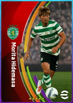 Morita Hidemasa eFootball 2026 player card, 81 OVR DMF