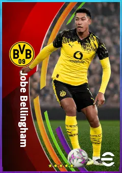 Jobe Bellingham eFootball 2026 player card, 82 OVR CMF