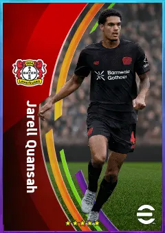 Jarell Quansah eFootball 2026 player card, 80 OVR CB