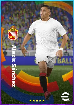 Alexis Sánchez eFootball 2026 player card, 81 OVR CF