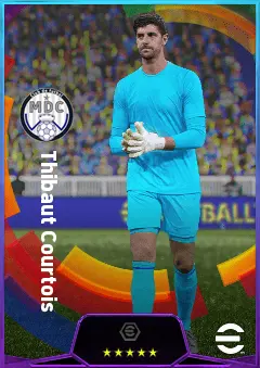 Thibaut Courtois eFootball 2026 player card, 84 OVR GK
