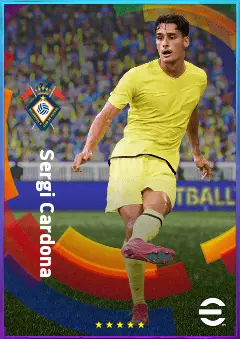 Sergi Cardona eFootball 2026 player card, 82 OVR LB