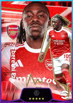 Eberechi Eze eFootball 2026 player card, 83 OVR AMF