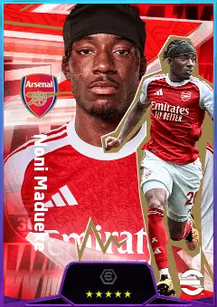 Noni Madueke eFootball 2026 player card, 83 OVR RWF