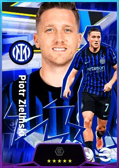 Piotr Zieliński eFootball 2026 player card, 82 OVR CMF