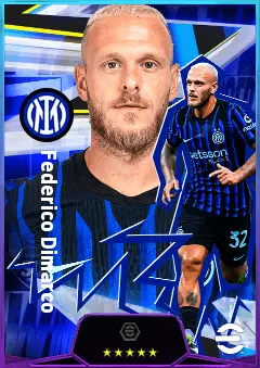 Federico Dimarco eFootball 2026 player card, 82 OVR LMF