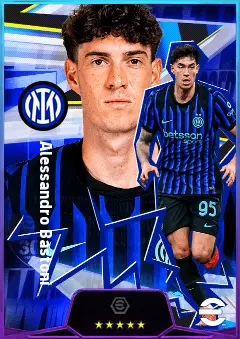 Alessandro Bastoni eFootball 2026 player card, 83 OVR CB