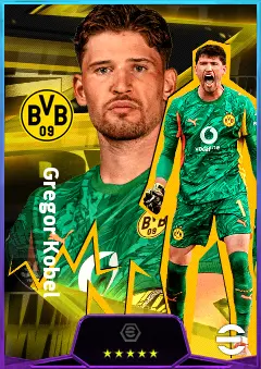Gregor Kobel eFootball 2026 player card, 84 OVR GK