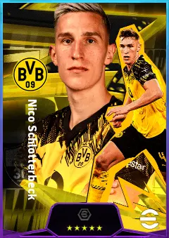 Nico Schlotterbeck eFootball 2026 player card, 84 OVR CB