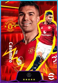 Casemiro eFootball 2026 player card, 83 OVR DMF