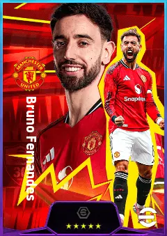 Bruno Fernandes eFootball 2026 player card, 83 OVR CMF