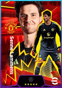 Senne Lammens eFootball 2026 player card, 81 OVR GK
