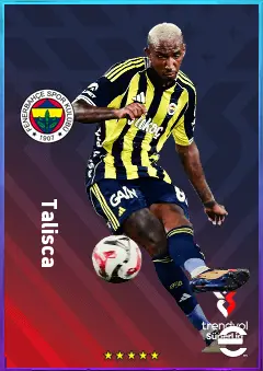 Talisca eFootball 2026 player card, 81 OVR SS