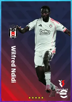 Wilfred Ndidi eFootball 2026 player card, 80 OVR DMF