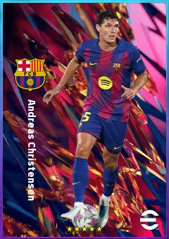 Andreas Christensen eFootball 2026 player card, 81 OVR CB