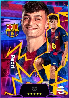 Pedri eFootball 2026 player card, 85 OVR CMF