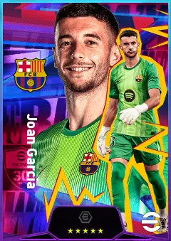 Joan García eFootball 2026 player card, 83 OVR GK