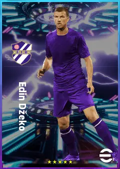 Edin Džeko eFootball 2026 player card, 81 OVR CF