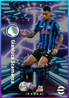 Gianluca Scamacca eFootball 2026 player card, 82 OVR CF
