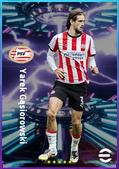 Yarek Gąsiorowski eFootball 2026 player card, 79 OVR CB