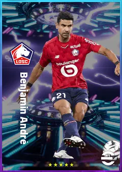 Benjamin André eFootball 2026 player card, 82 OVR CMF