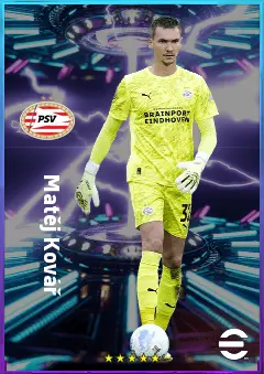 Matěj Kovář eFootball 2026 player card, 81 OVR GK