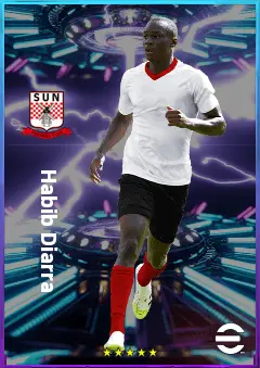 Habib Diarra eFootball 2026 player card, 80 OVR CMF
