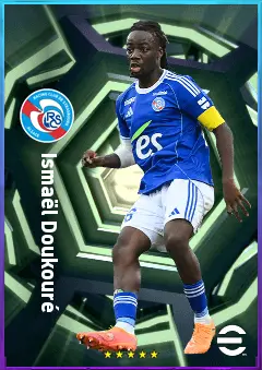 Ismaël Doukouré eFootball 2026 player card, 80 OVR DMF