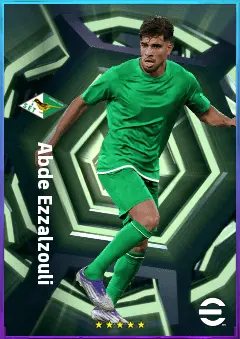 Abde Ezzalzouli eFootball 2026 player card, 80 OVR LWF