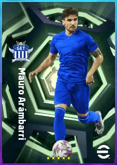 Mauro Arámbarri eFootball 2026 player card, 80 OVR DMF