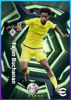 Tajon Buchanan eFootball 2026 player card, 79 OVR RMF