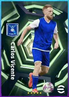Carlos Vicente eFootball 2026 player card, 80 OVR RMF