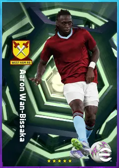 Aaron Wan-Bissaka eFootball 2026 player card, 80 OVR RB