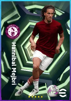 Hannibal Mejbri eFootball 2026 player card, 80 OVR AMF