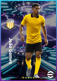 João Gomes eFootball 2026 player card, 82 OVR CMF