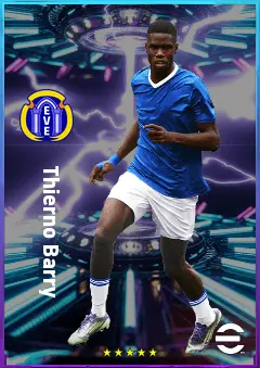 Thierno Barry eFootball 2026 player card, 81 OVR CF