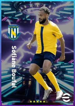 Sofiane Boufal eFootball 2026 player card, 81 OVR LWF