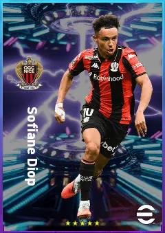 Sofiane Diop eFootball 2026 player card, 79 OVR LWF