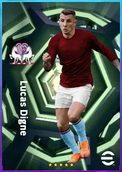 Lucas Digne eFootball 2026 player card, 80 OVR LB